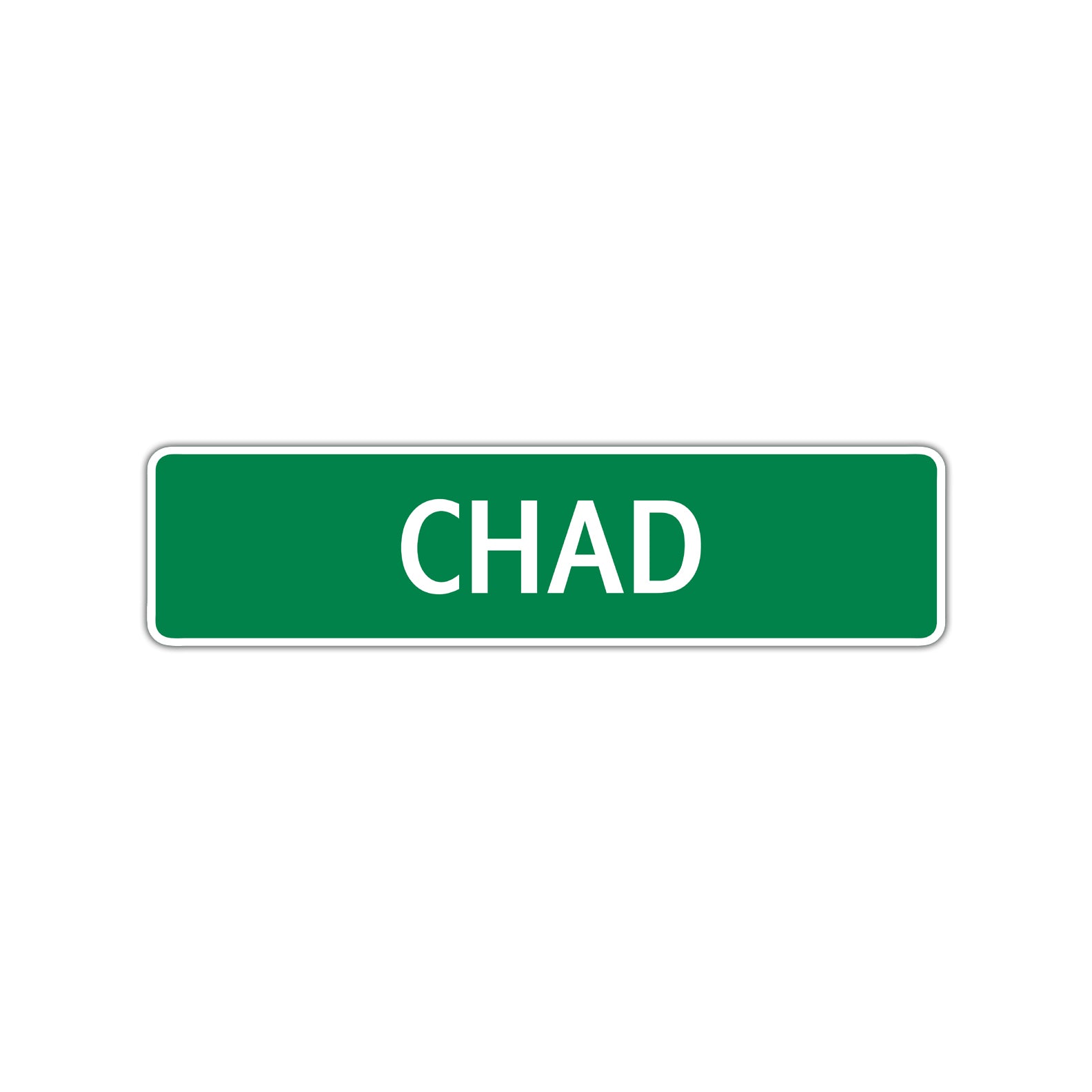Chad Street Sign Children Name Room Plate