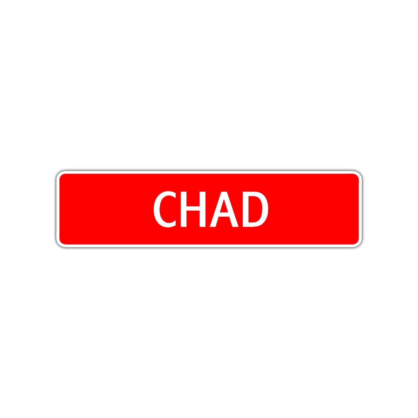 Chad Street Sign Children Name Room Plate