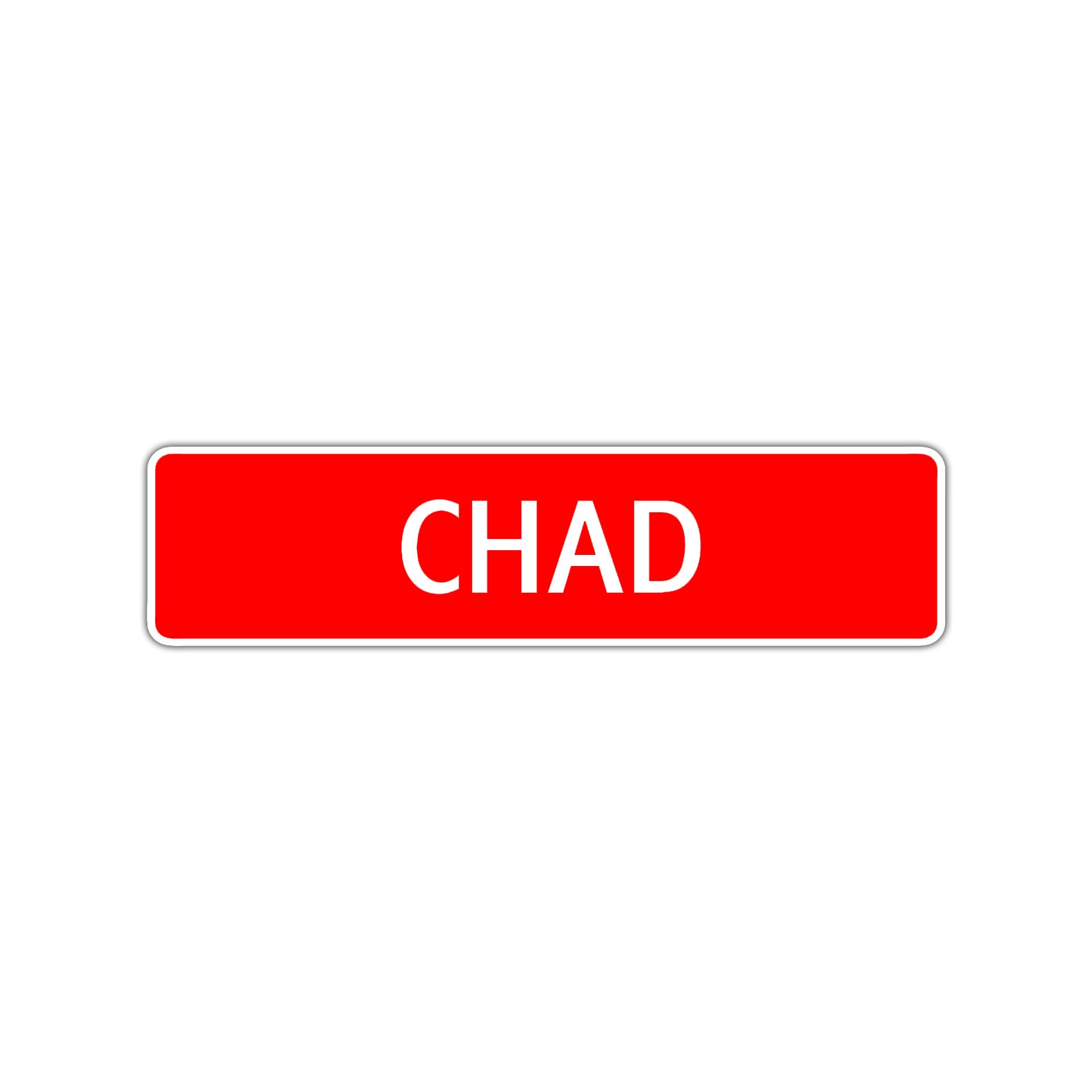 Chad Street Sign Children Name Room Plate