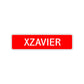 Xzavier Street Sign Children Name Room Plate