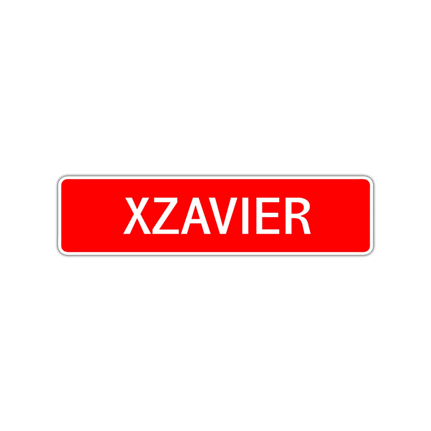 Xzavier Street Sign Children Name Room Plate