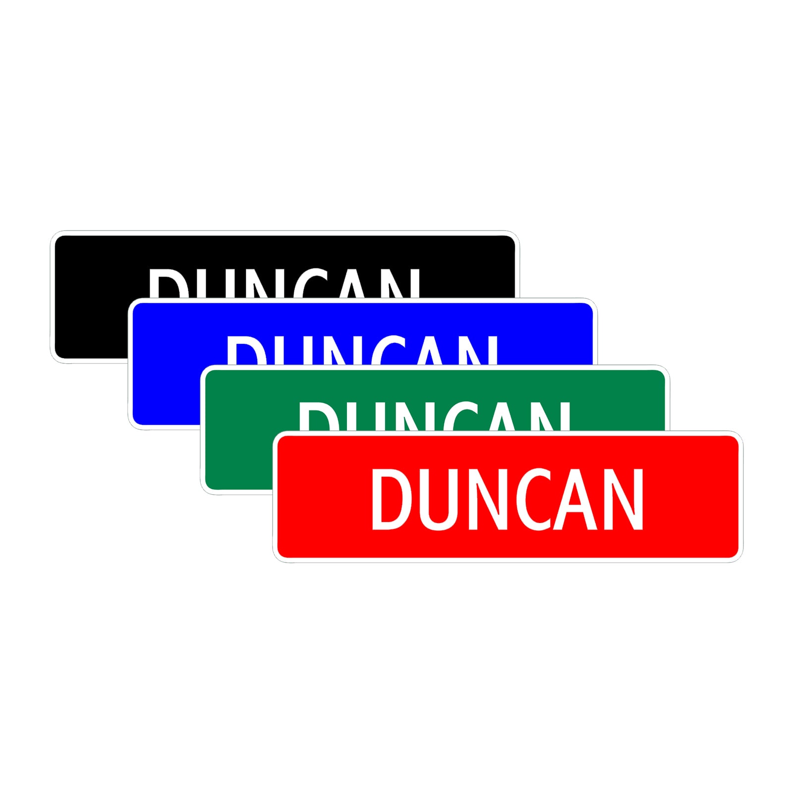 Duncan Street Sign Children Name Room Plate – Sign Fever
