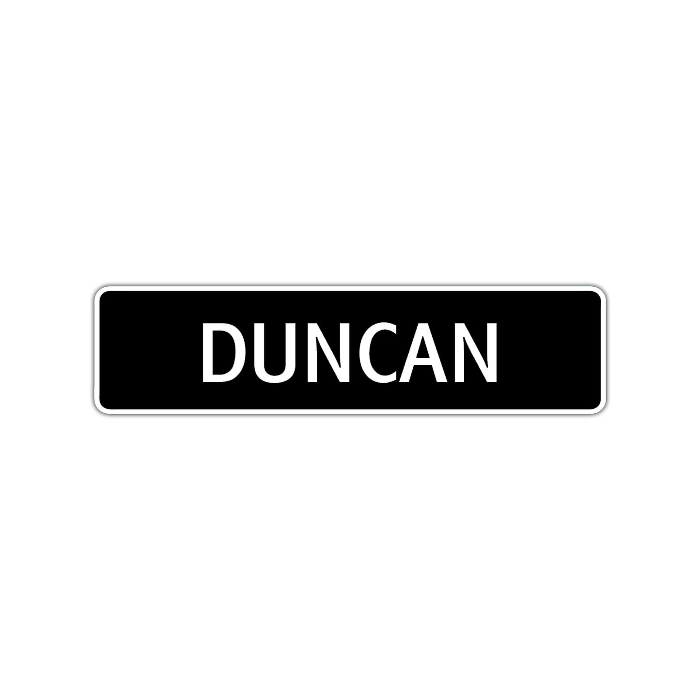 Duncan Street Sign Children Name Room Plate