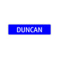 Duncan Street Sign Children Name Room Plate