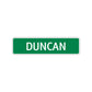 Duncan Street Sign Children Name Room Plate