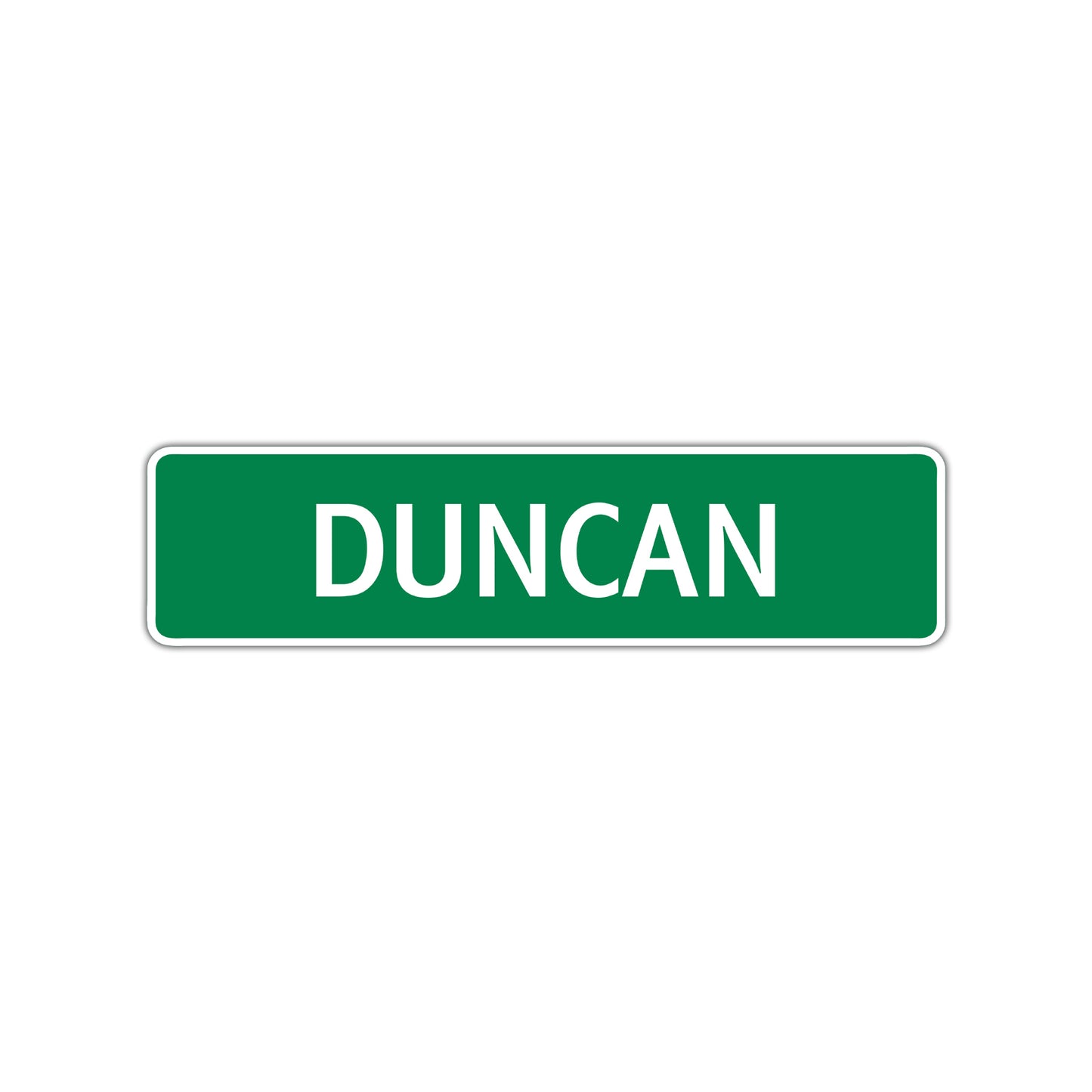 Duncan Street Sign Children Name Room Plate