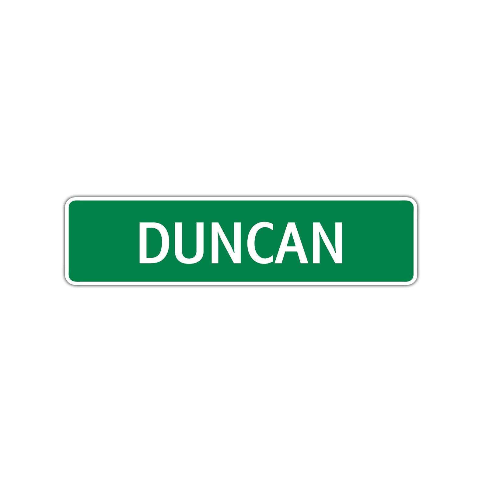 Duncan Street Sign Children Name Room Plate