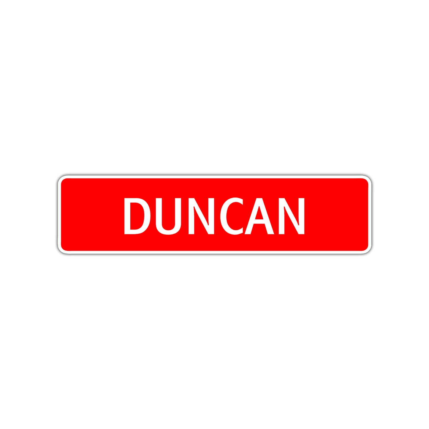 Duncan Street Sign Children Name Room Plate