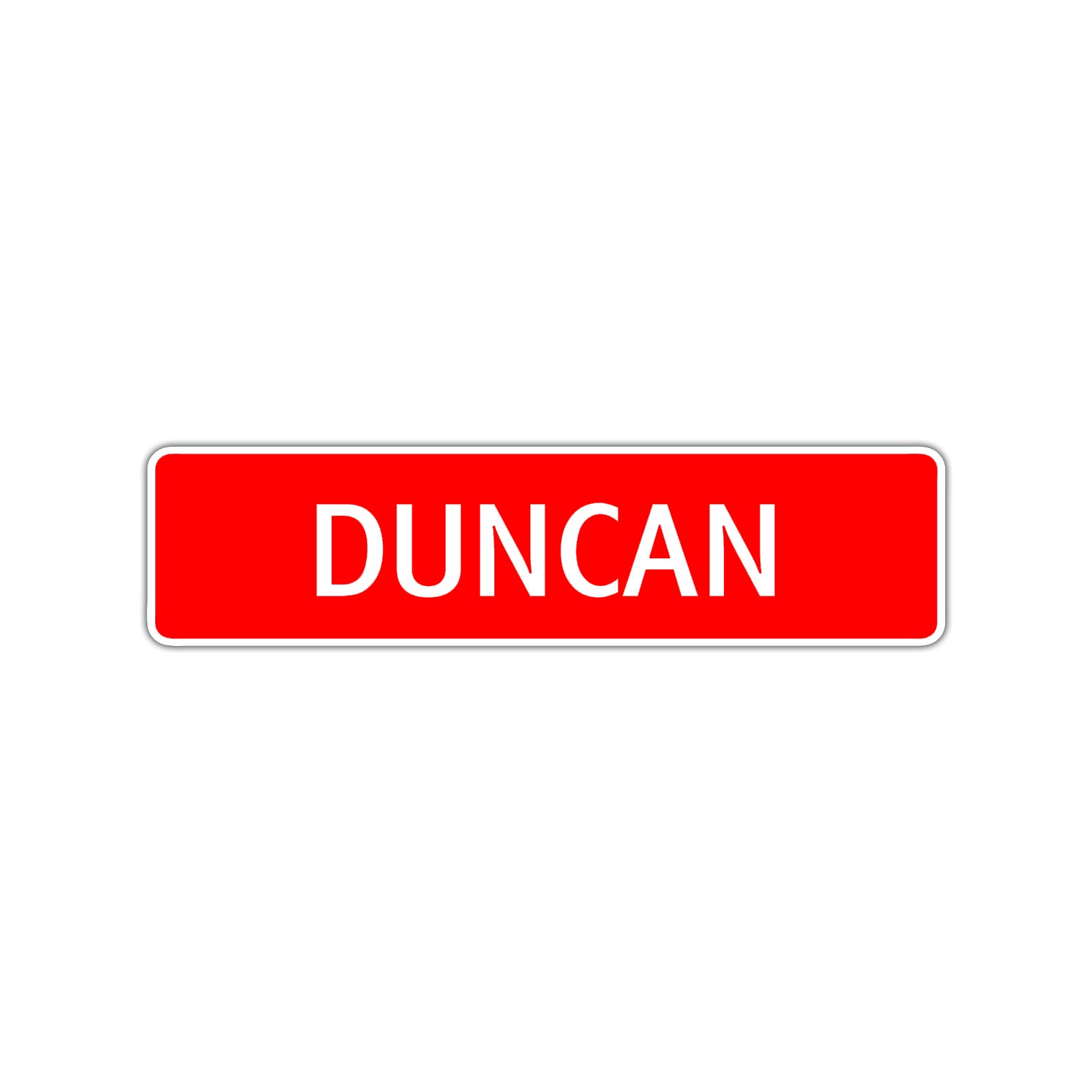 Duncan Street Sign Children Name Room Plate