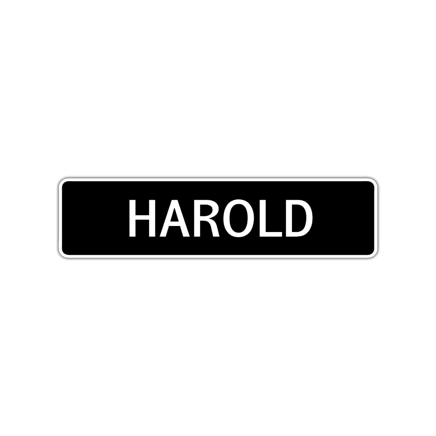 Harold Street Sign Children Name Room Plate
