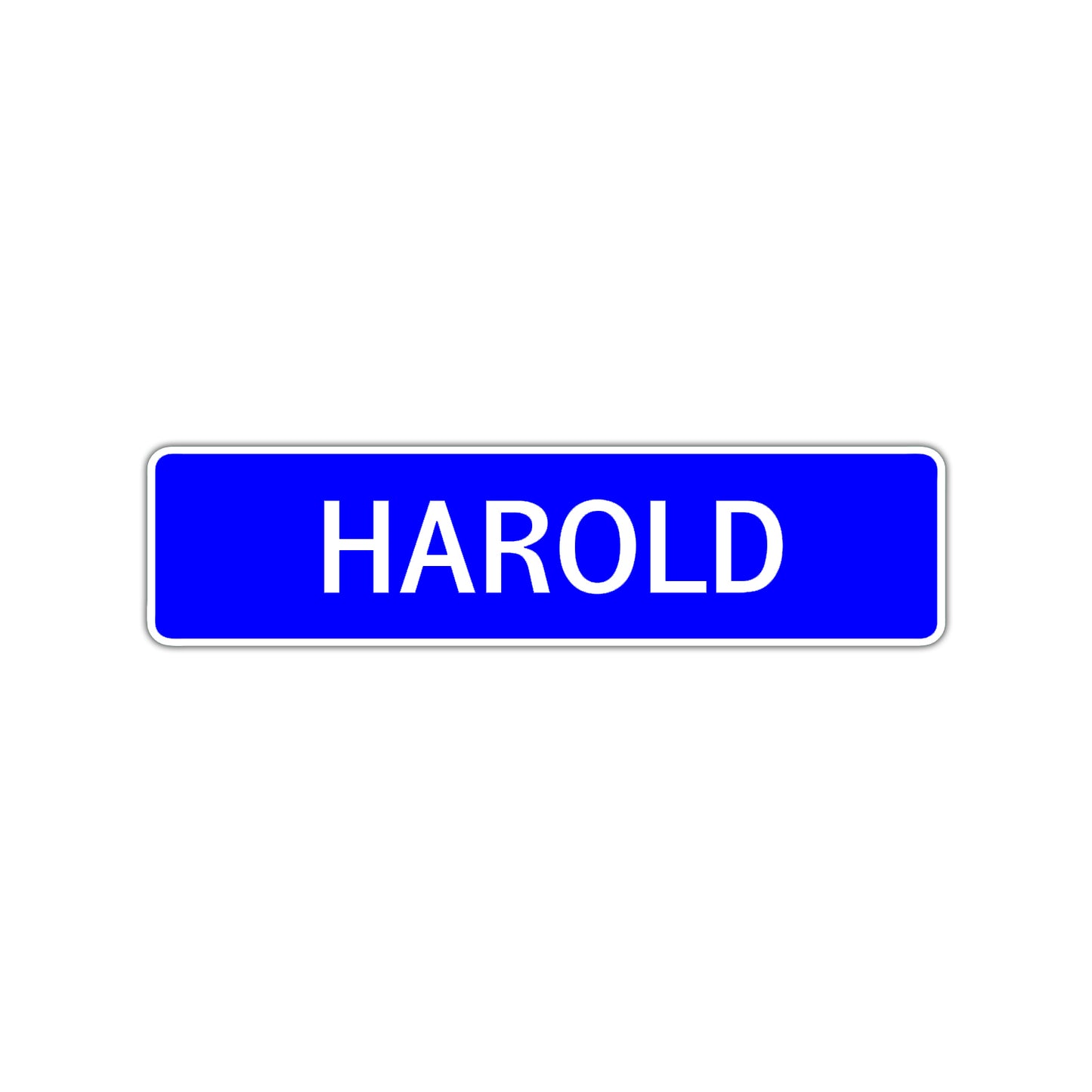 Harold Street Sign Children Name Room Plate