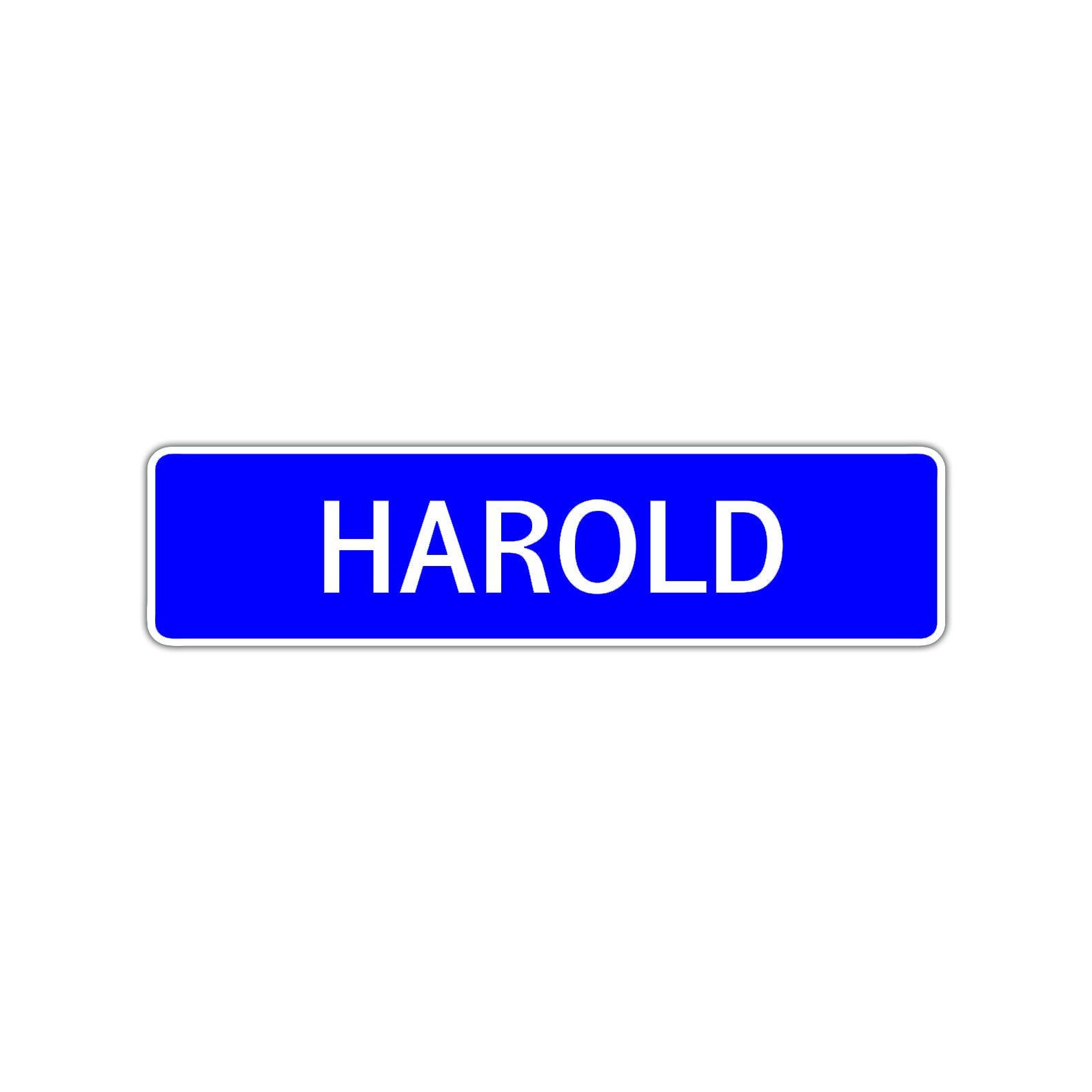 Harold Street Sign Children Name Room Plate