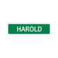 Harold Street Sign Children Name Room Plate