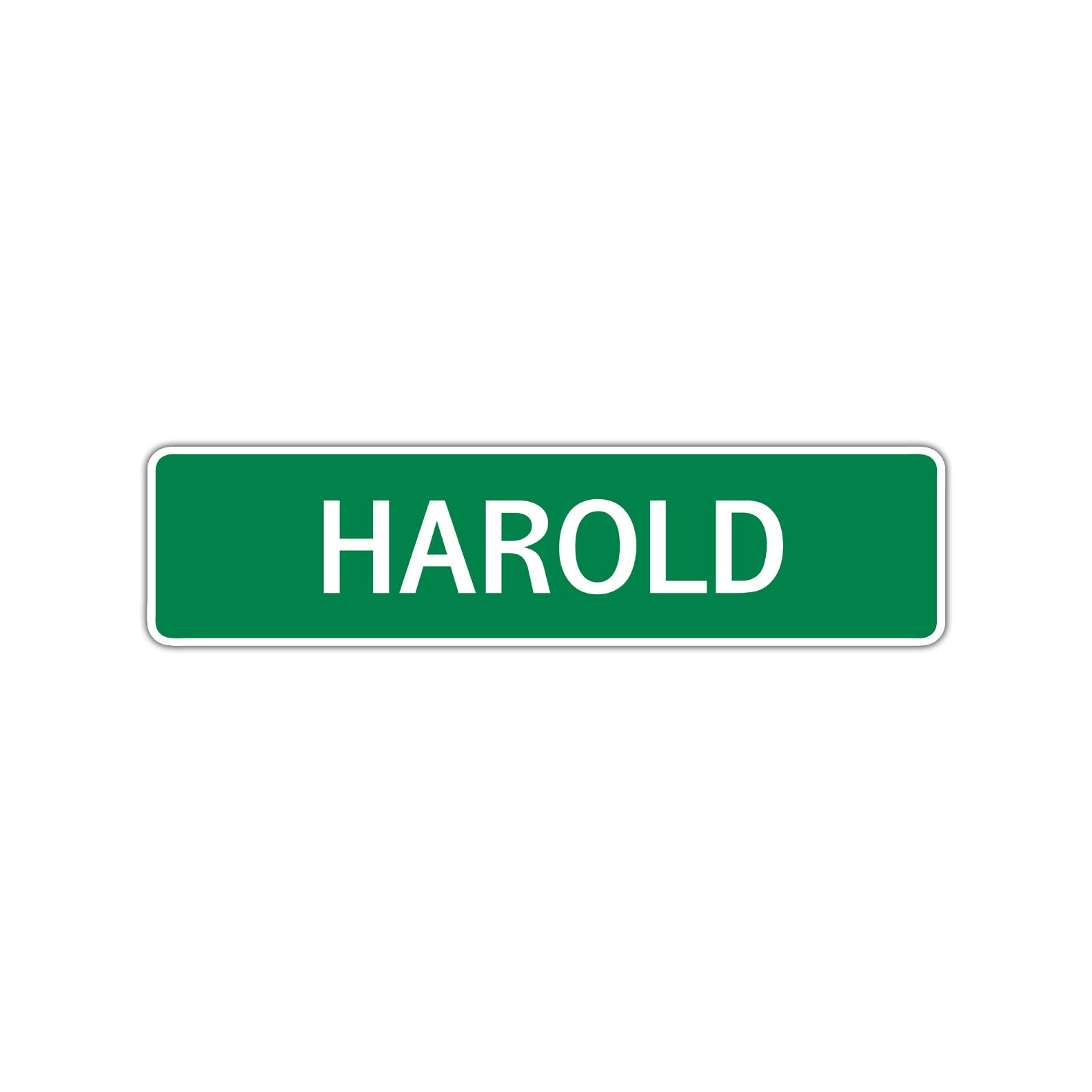 Harold Street Sign Children Name Room Plate
