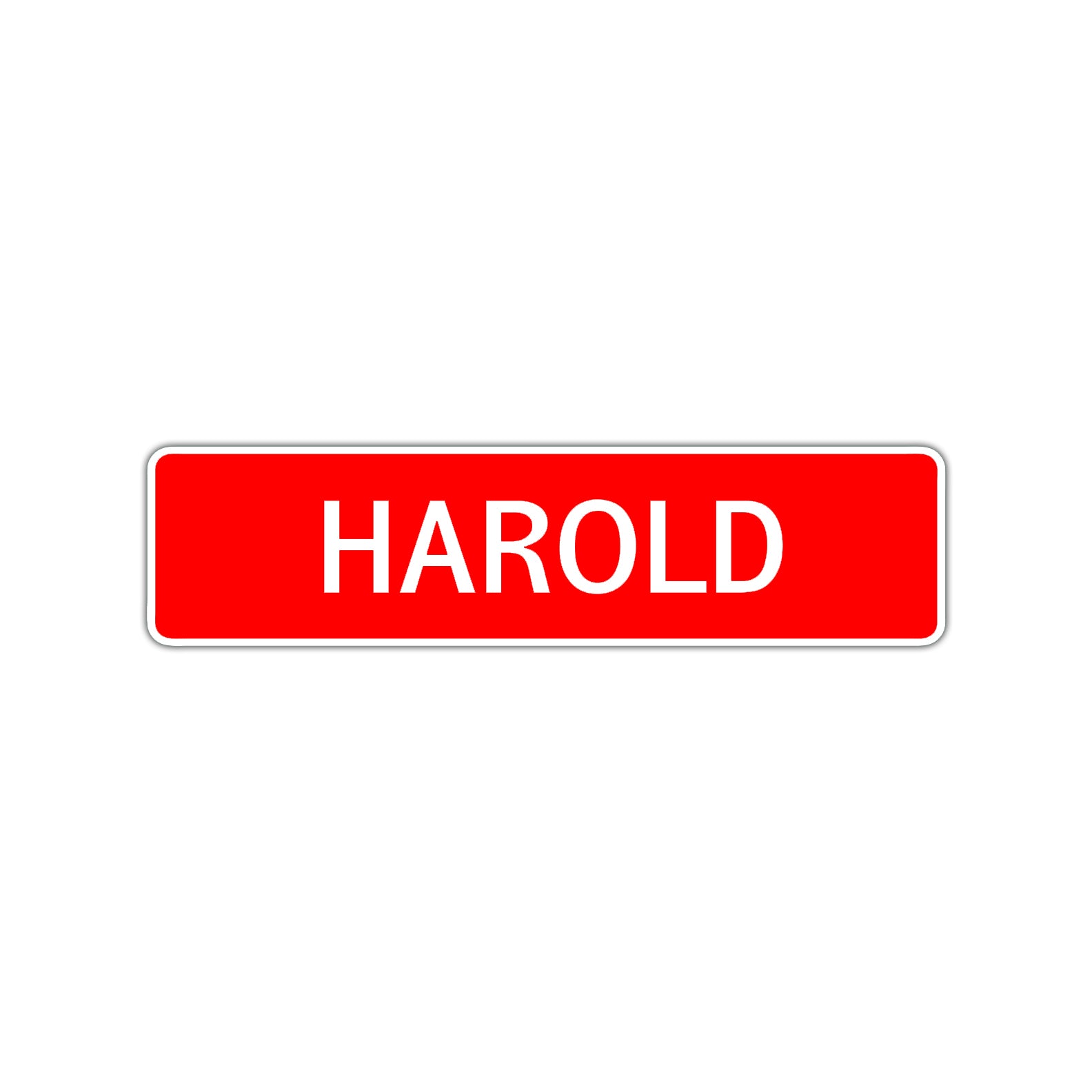 Harold Street Sign Children Name Room Plate