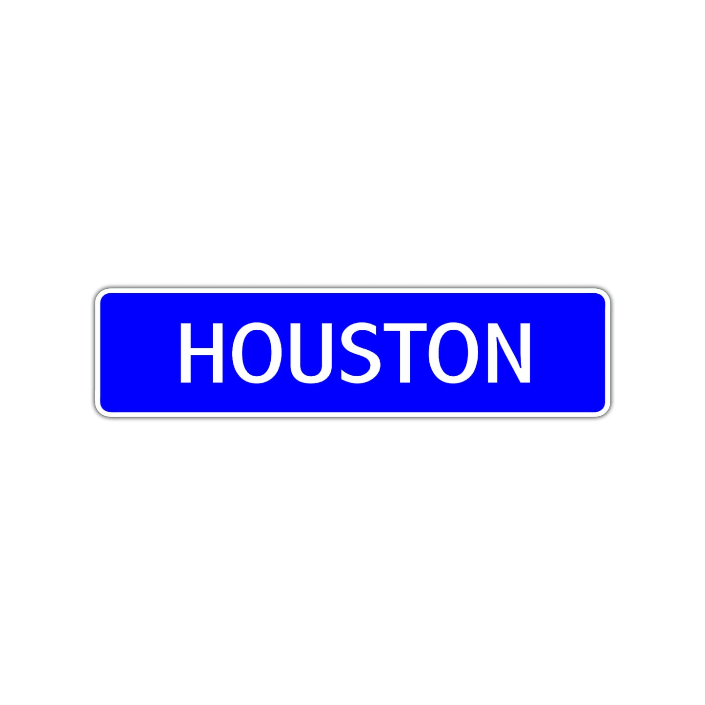 Houston Street Sign Children Name Room Plate