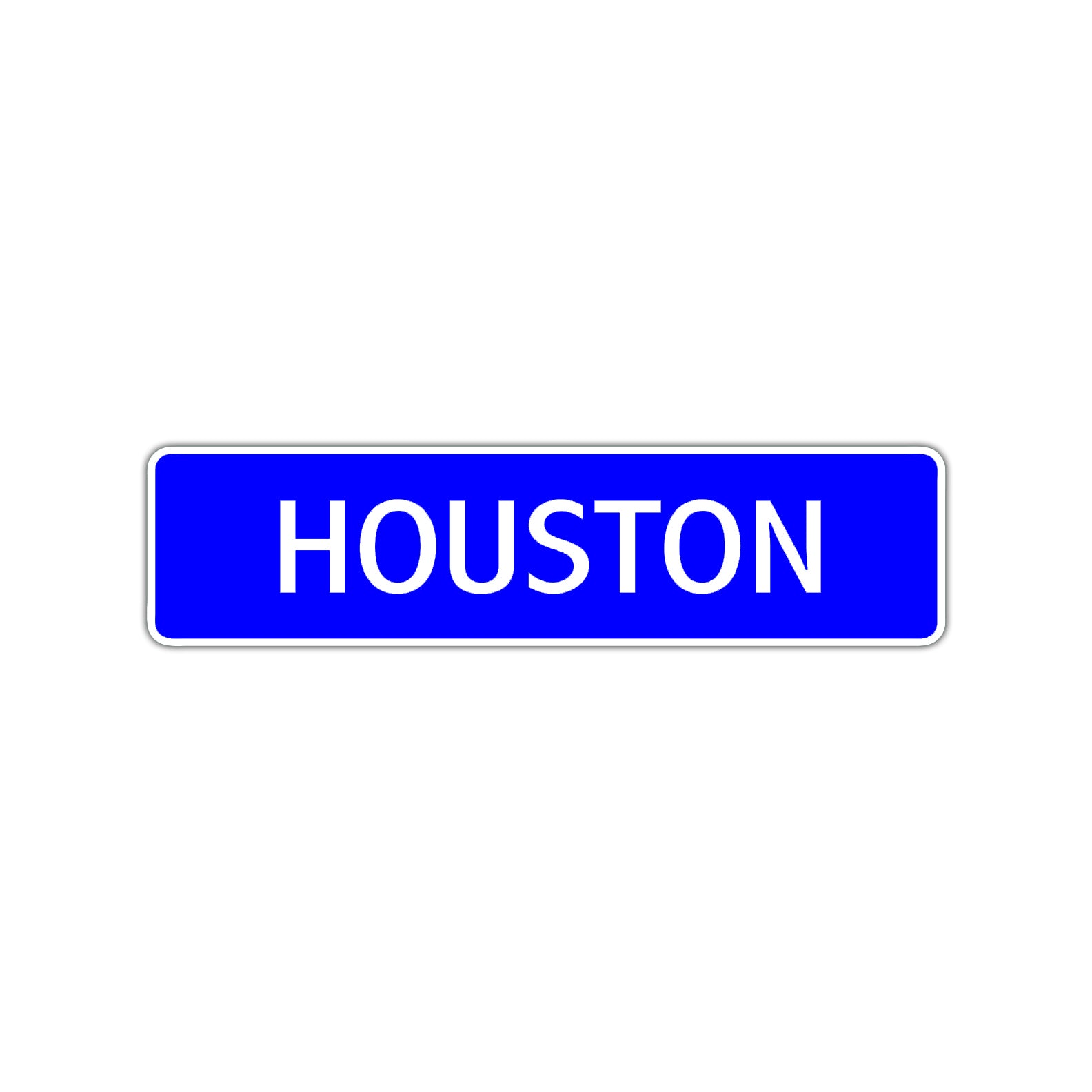 Houston Street Sign Children Name Room Plate