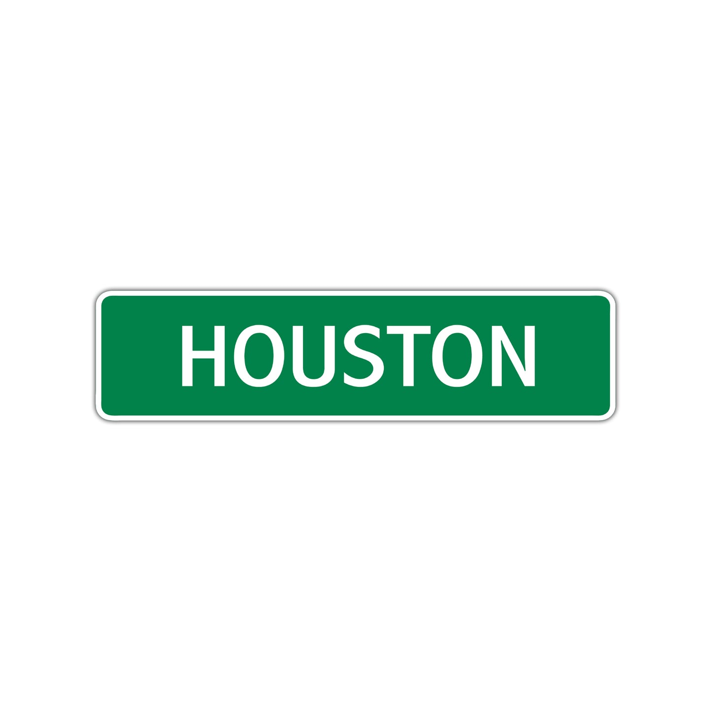 Houston Street Sign Children Name Room Plate