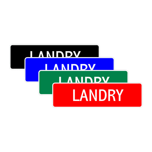 Landry Street Sign Children Name Room Plate