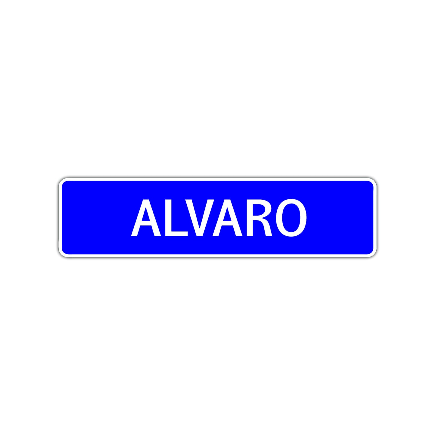 Alvaro Street Sign Children Name Room Plate