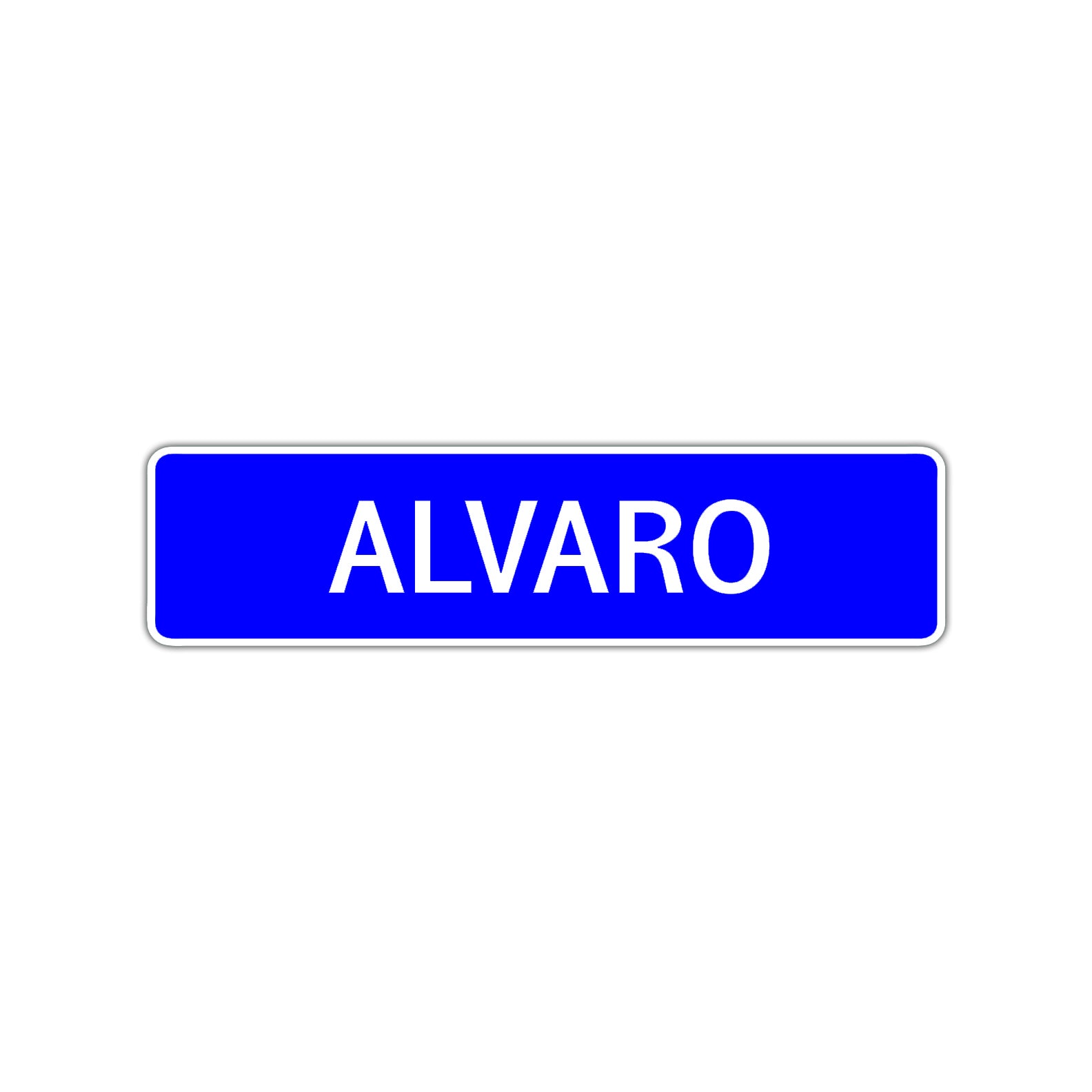 Alvaro Street Sign Children Name Room Plate