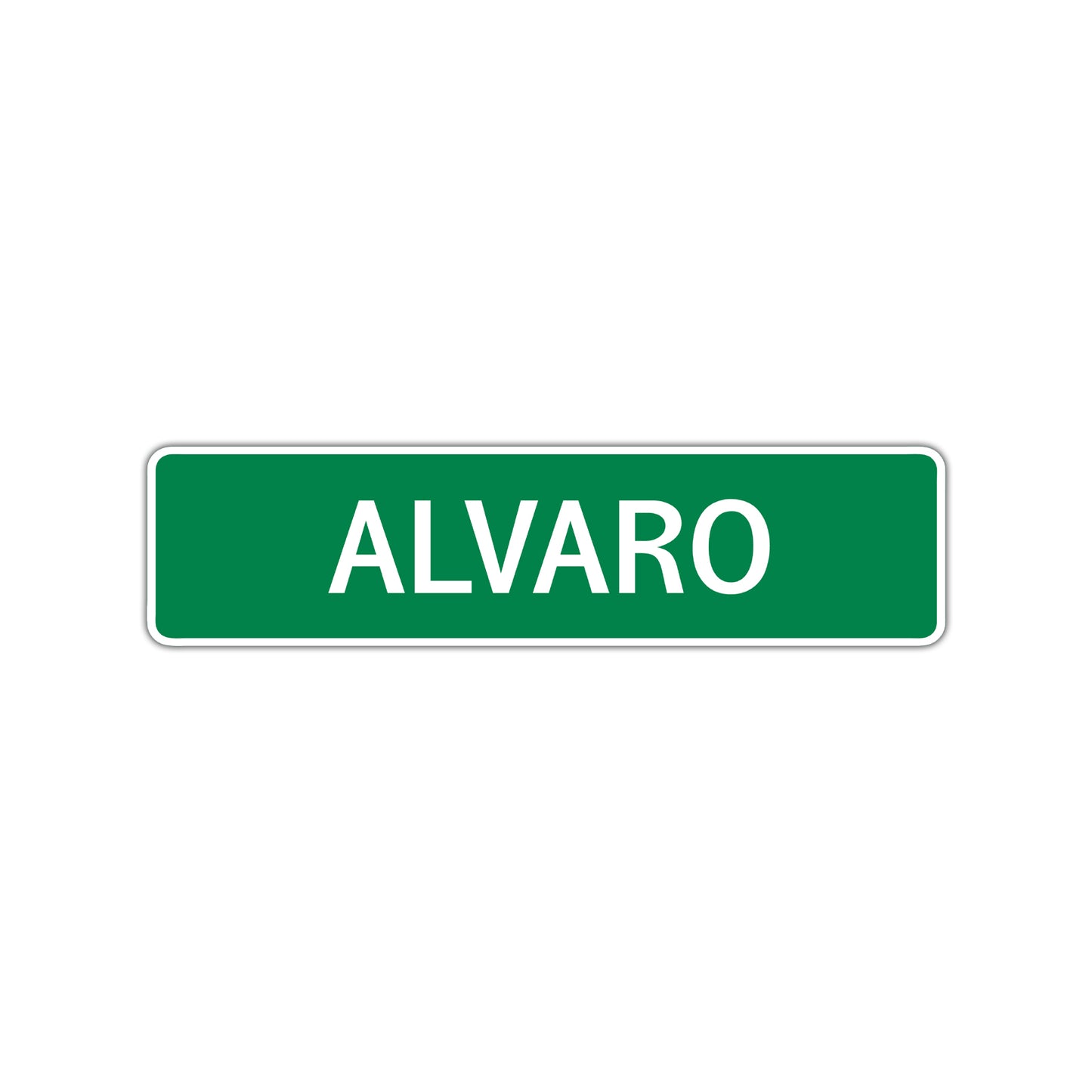 Alvaro Street Sign Children Name Room Plate