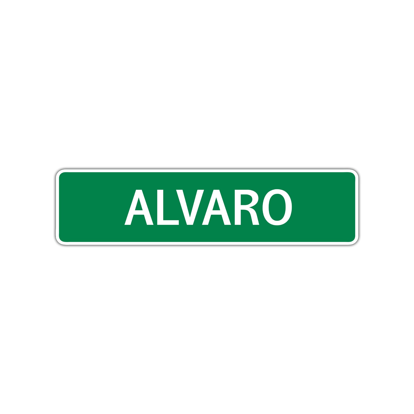 Alvaro Street Sign Children Name Room Plate