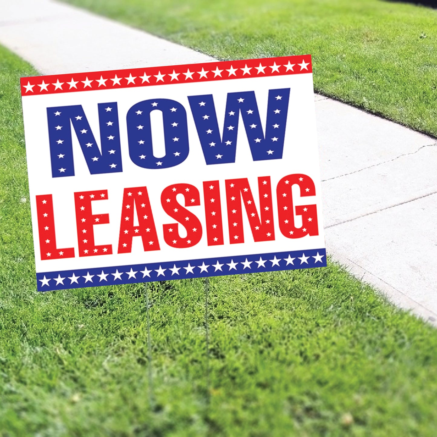 Now Leasing Coroplast Yard Sign