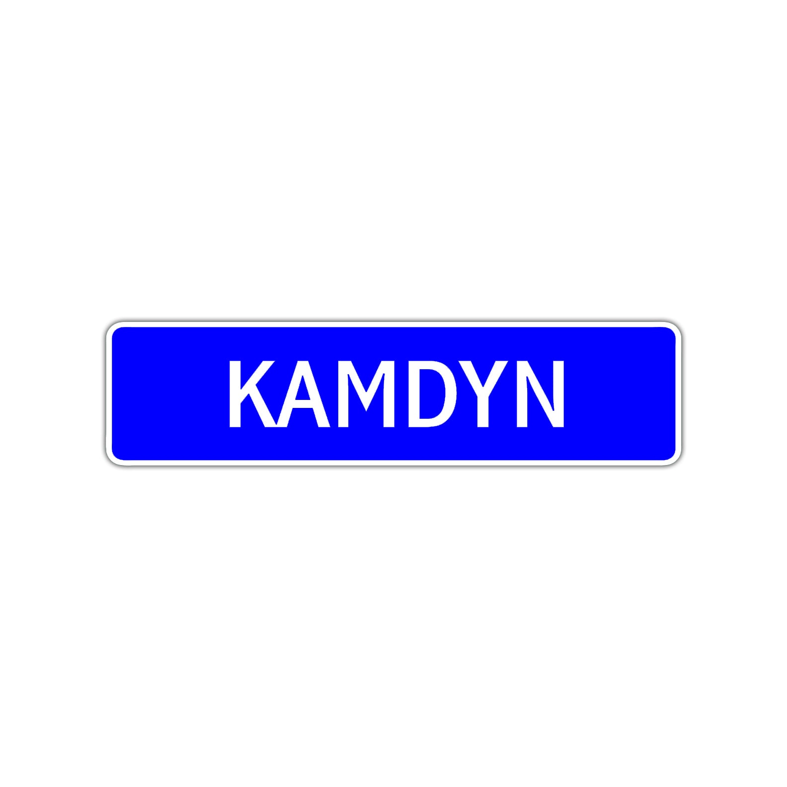 Kamdyn Street Sign Children Name Room Plate