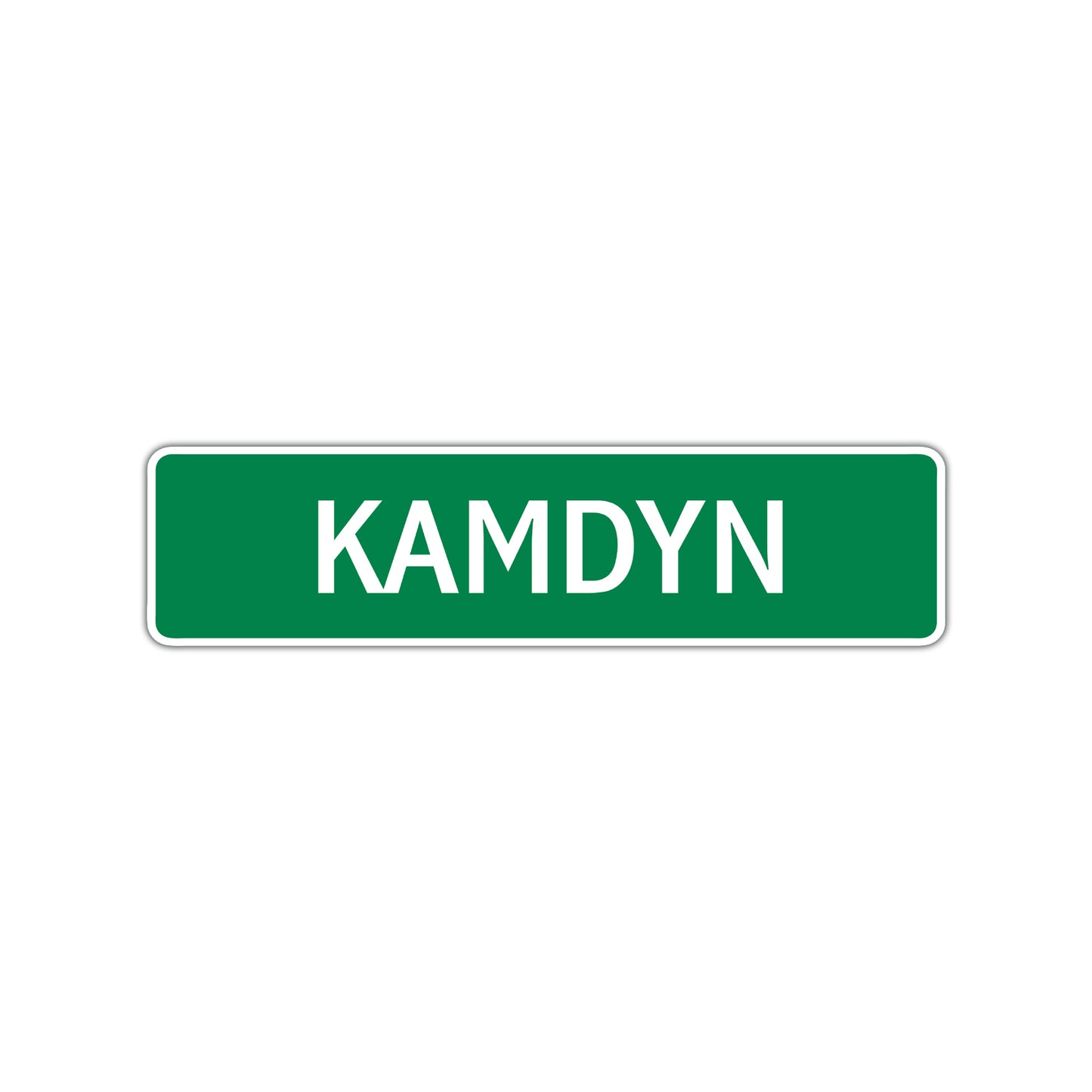 Kamdyn Street Sign Children Name Room Plate