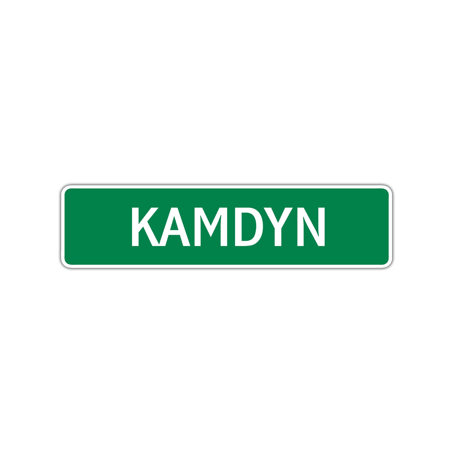 Kamdyn Street Sign Children Name Room Plate