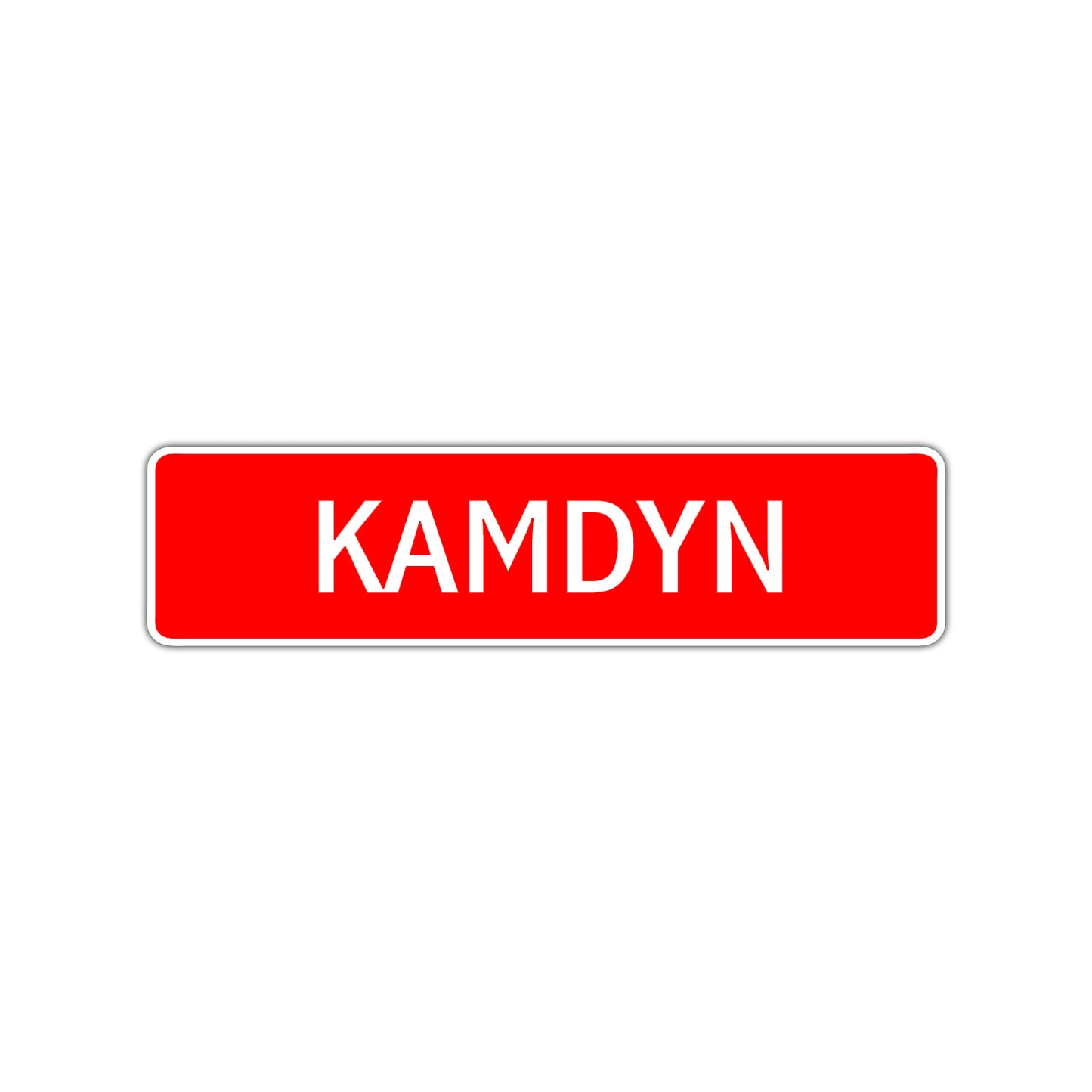 Kamdyn Street Sign Children Name Room Plate