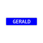 Gerald Street Sign Children Name Room Plate