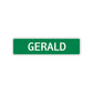 Gerald Street Sign Children Name Room Plate