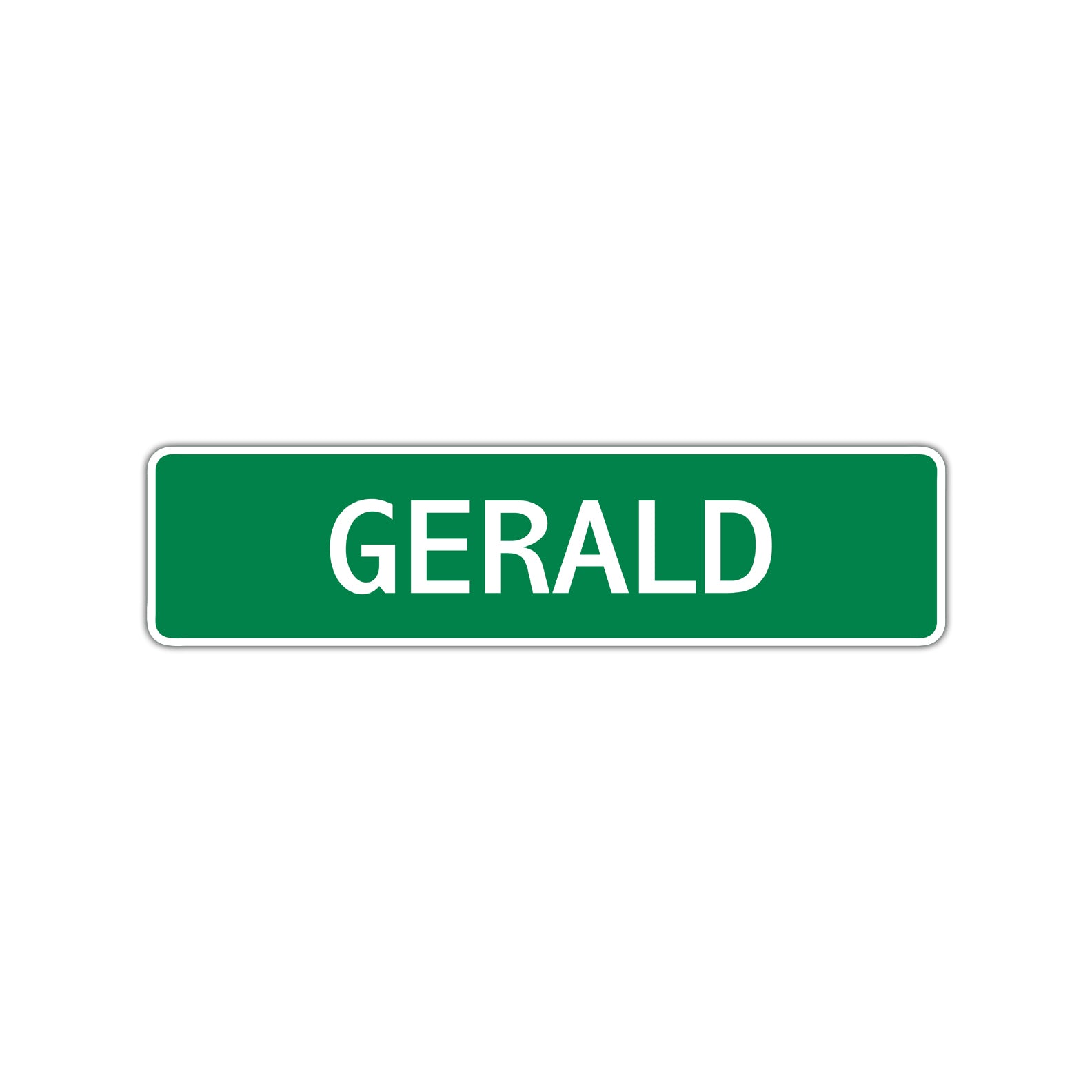 Gerald Street Sign Children Name Room Plate