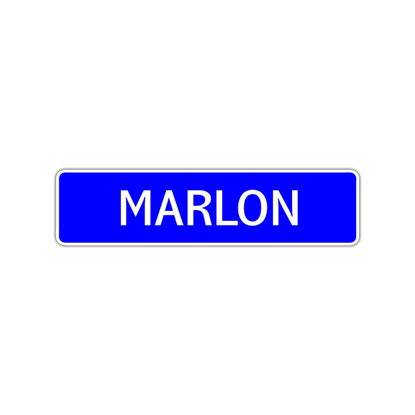 Marlon Street Sign Children Name Room Plate