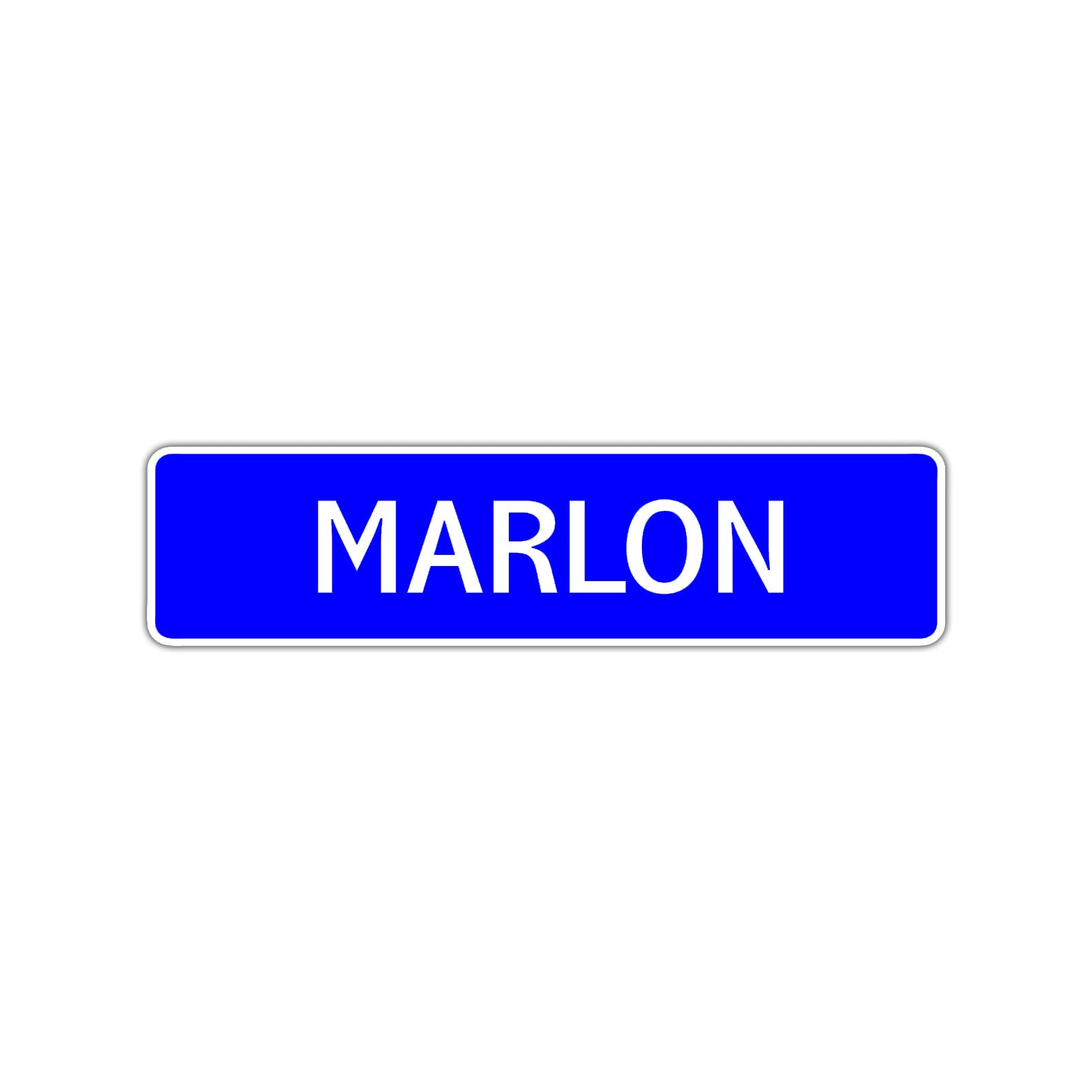 Marlon Street Sign Children Name Room Plate