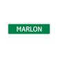 Marlon Street Sign Children Name Room Plate