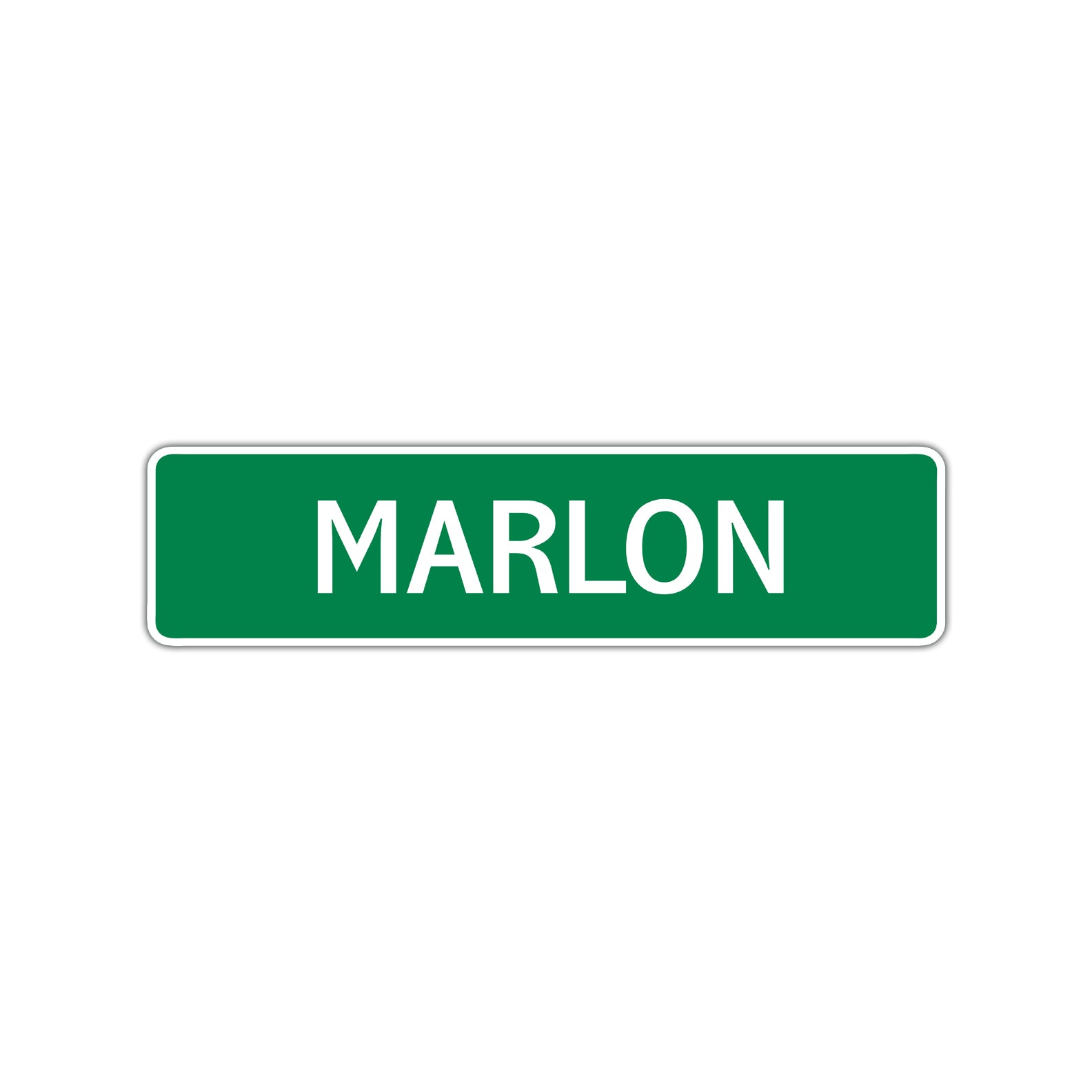 Marlon Street Sign Children Name Room Plate