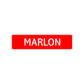 Marlon Street Sign Children Name Room Plate