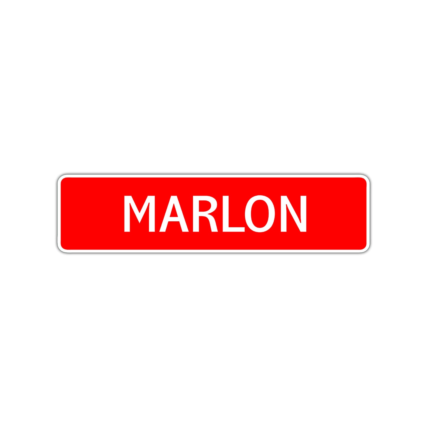 Marlon Street Sign Children Name Room Plate