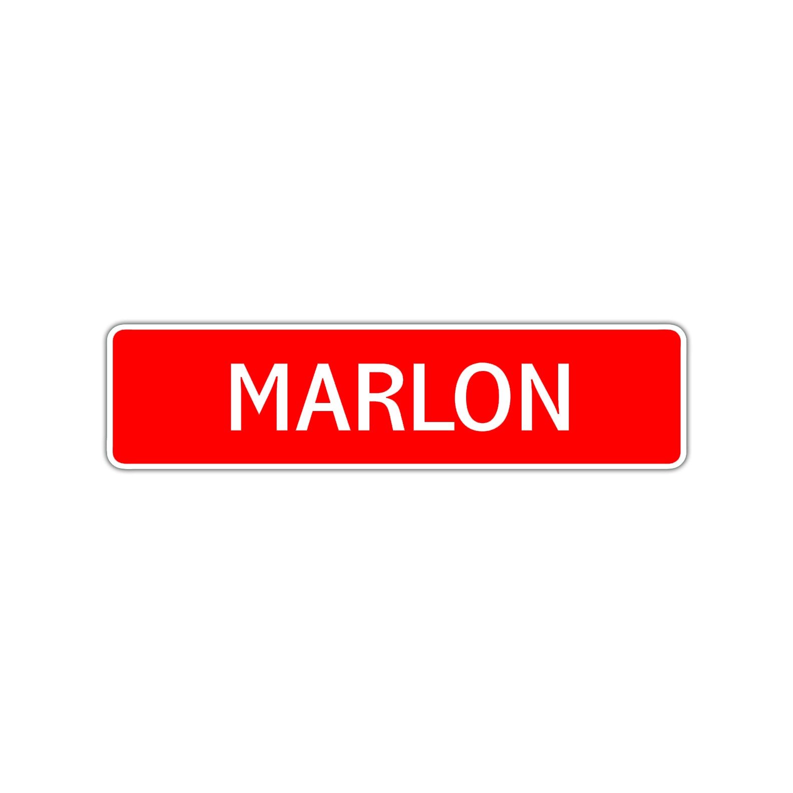 Marlon Street Sign Children Name Room Plate