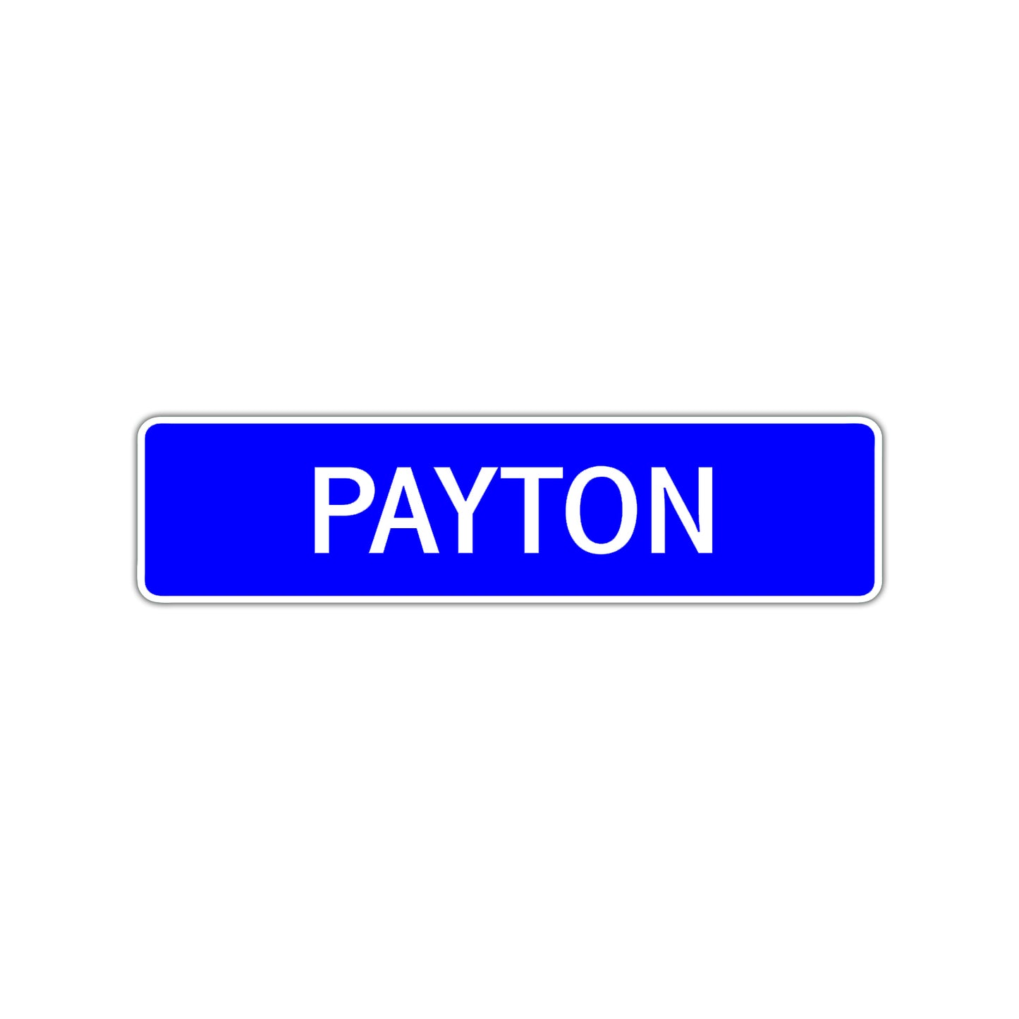 Payton Street Sign Children Name Room Plate