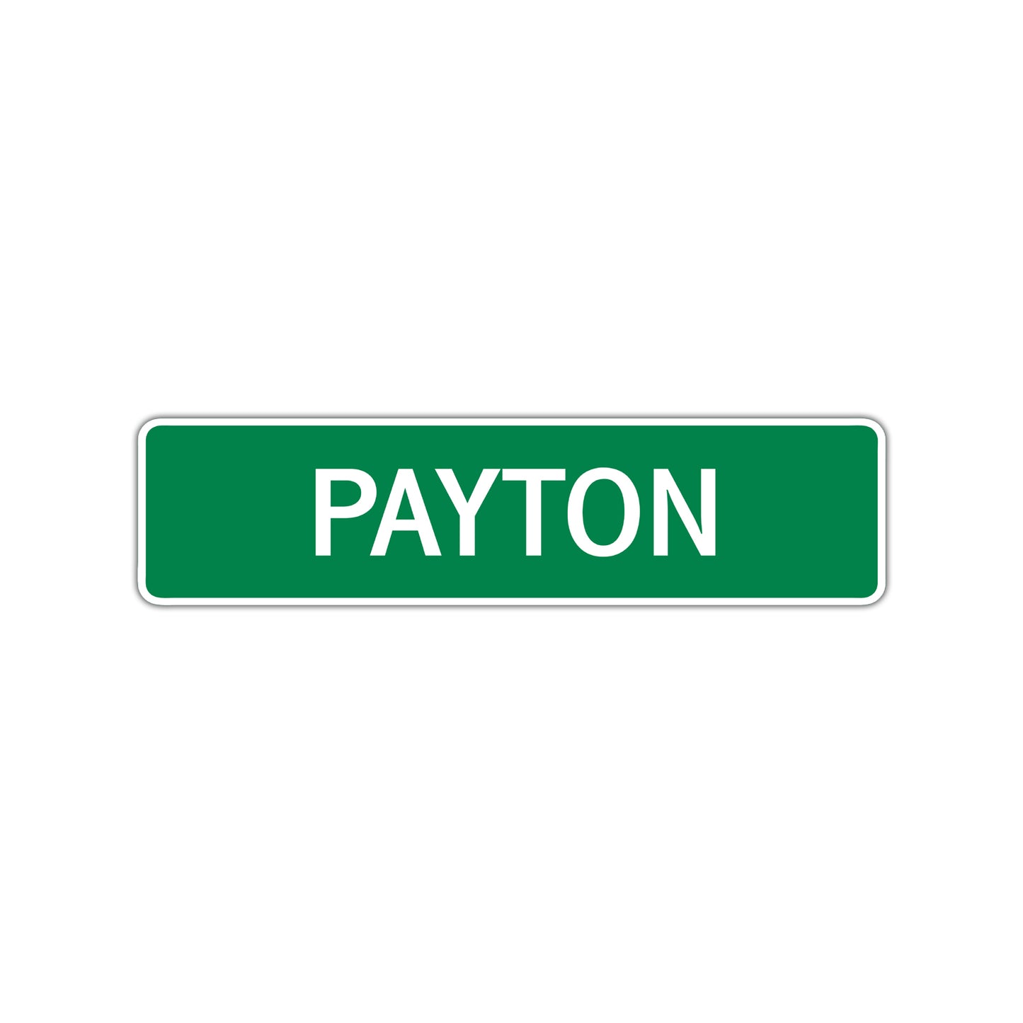 Payton Street Sign Children Name Room Plate