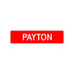 Payton Street Sign Children Name Room Plate
