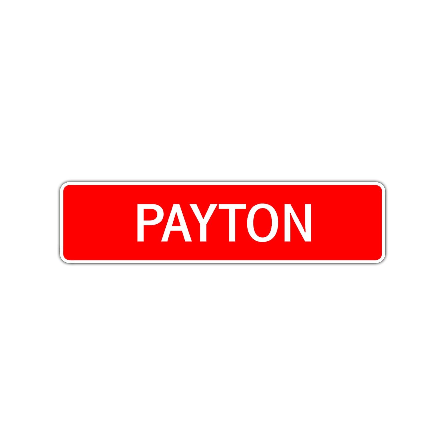 Payton Street Sign Children Name Room Plate