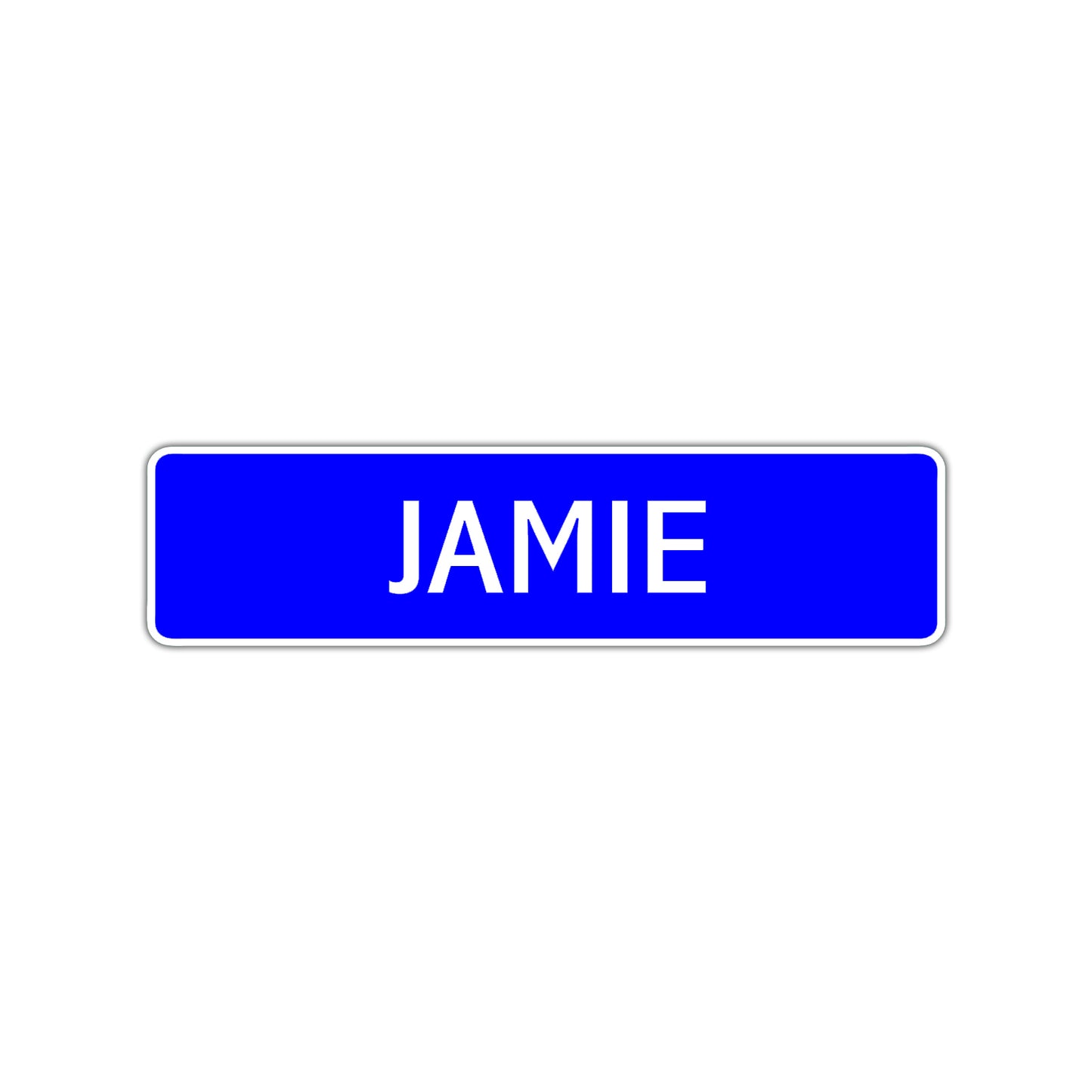 Jamie Street Sign Children Name Room Plate