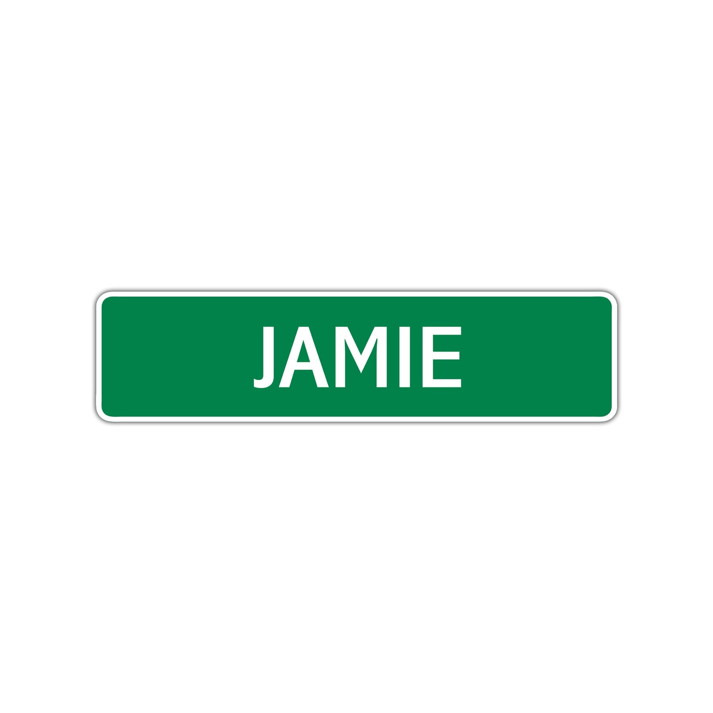 Jamie Street Sign Children Name Room Plate