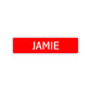 Jamie Street Sign Children Name Room Plate
