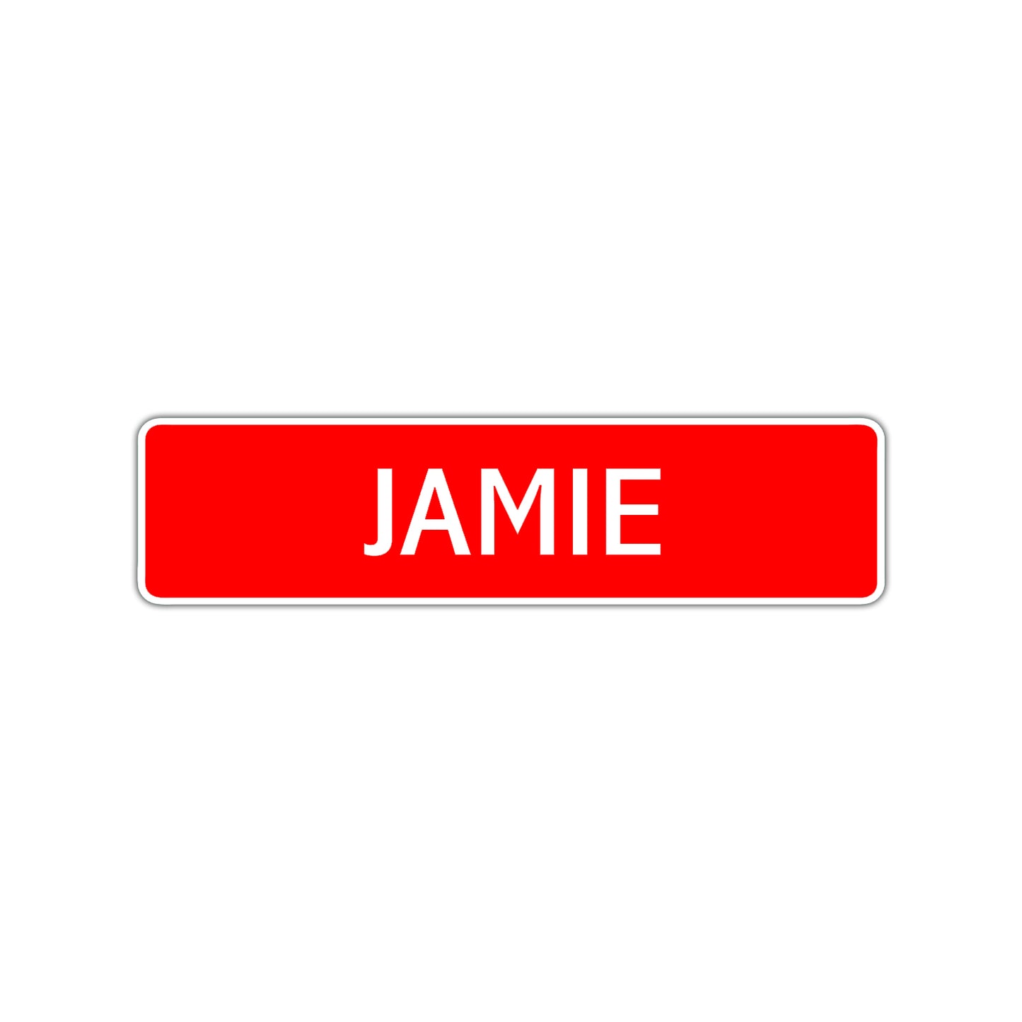 Jamie Street Sign Children Name Room Plate